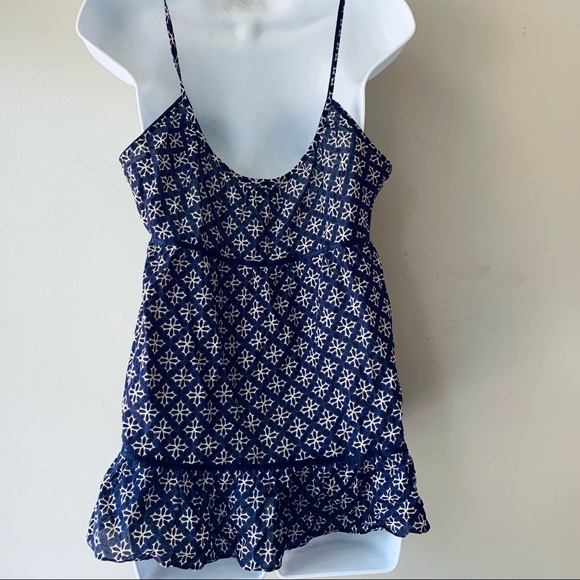 AMERICAN 🦅 OUTFITTERS boho purple and beige cotton top size 6 - Picture 8 of 11